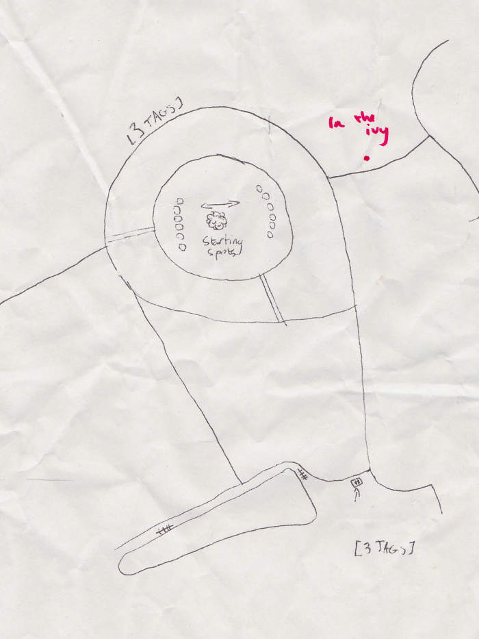 In this map it is now easy to find some of the extra tags. This would be at the Cornucopia, possibly in a backpack.