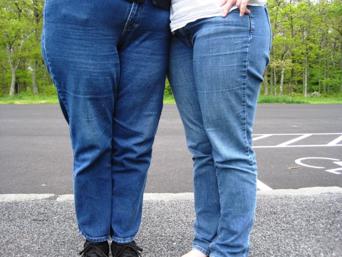 Hike up your waistline! Mom jeans are a proud wardrobe staple for all parents -- men and women alike. Even former President Barack Obama wears them. It's a "comfort" thing!