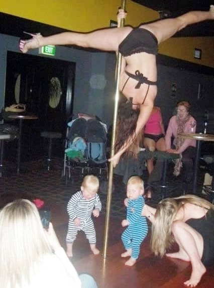 Can you do a split like that? Whatever your talent, be proud of it.