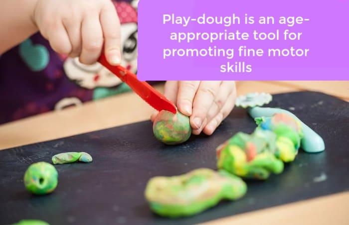 Unfortunately, some parents (and teachers, too) don't understand the importance of play-dough in developing the pincer grasp.