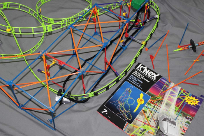 My son regularly takes apart and puts back together this K’Nex Roller Coaster set. Now I just need him to have that same passion for making his bed.