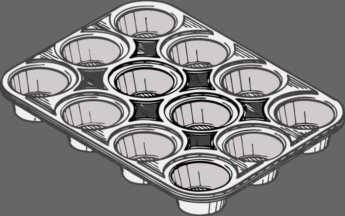 Muffin pans have a lot to do with perfect muffins. Size matters so use the right amount of dough for the size muffin you make.