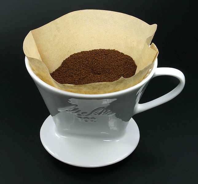 The simplest way of making drip coffee is to use a paper filter in a funnel. You need quite a coarse grind for the method to work well.
