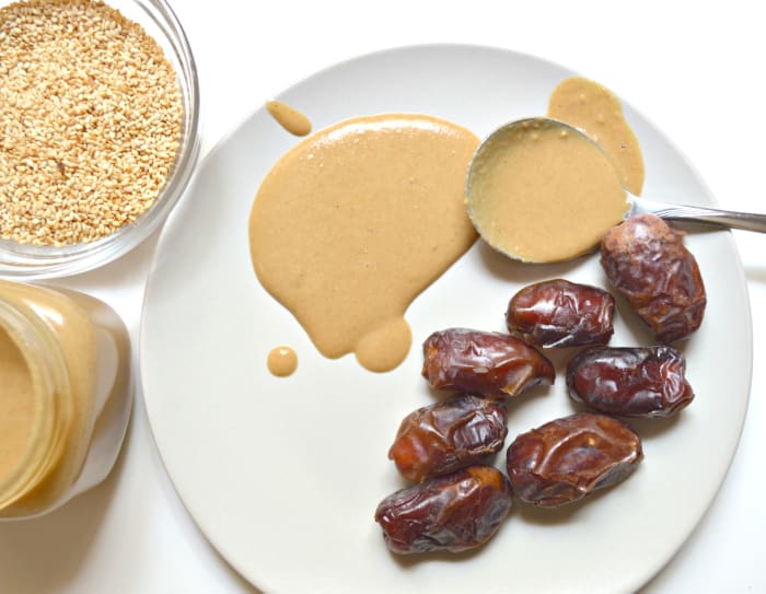 Have you tried sesame butter with date fruit? It's an amazing combination enjoyed in countries like Tunisia!