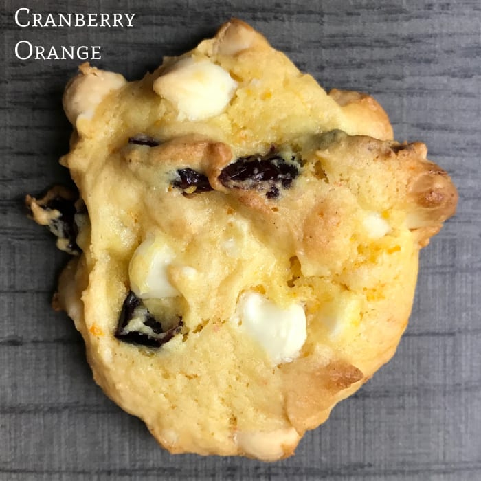 Kekse mit Cranberry-Orangen-Kuchenmischung