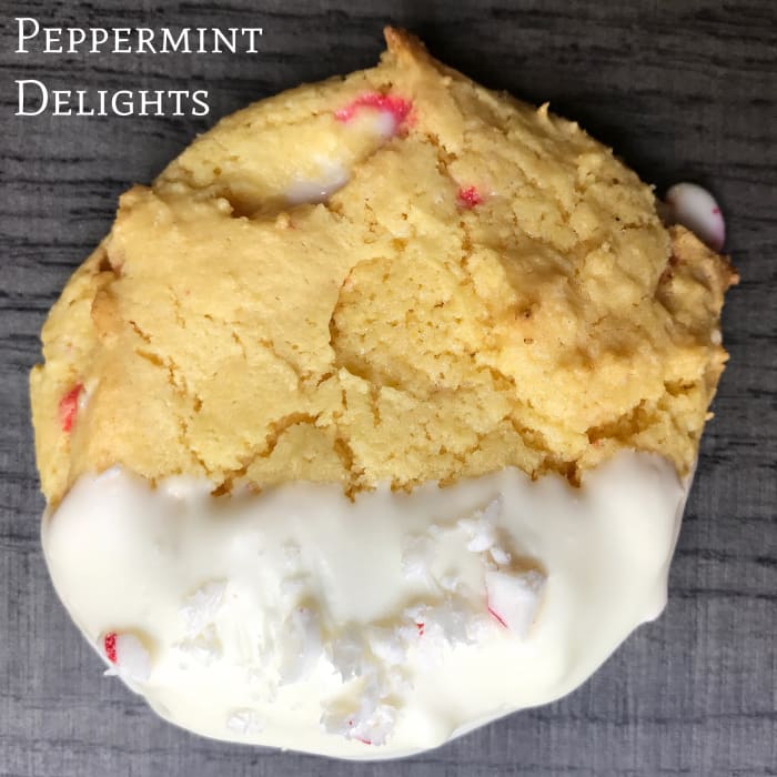 Peppermint Delight Cake Mix Cookies