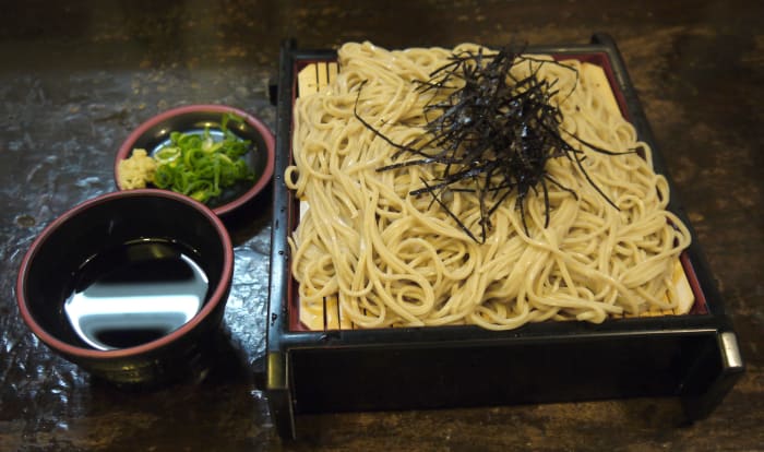 Zaru Soba, a type of Japanese Soba.