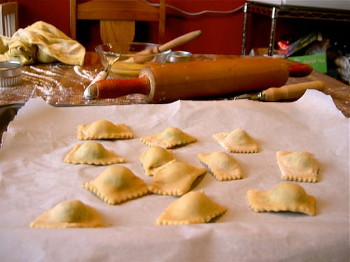 Create the ravioli.