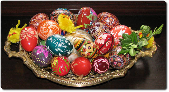 Polish Easter Eggs. Transform your extra eggs into a delicious soup.