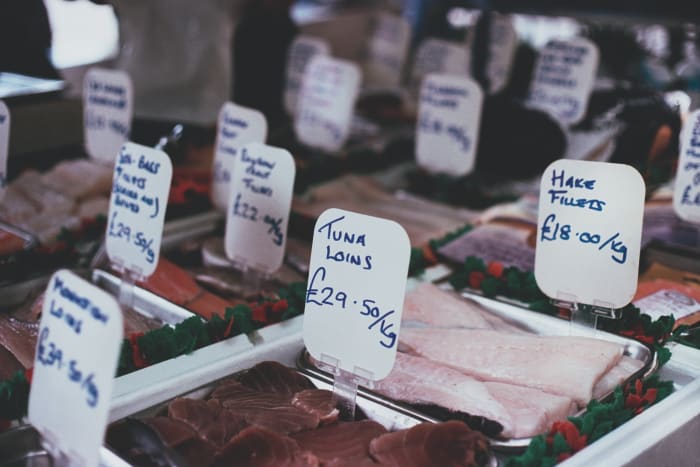 Meats of all kinds (cow, pig, fish, etc.) are a concentrated source of proteins, fats, cholesterol, calories, and many vitamins and micronutrients.