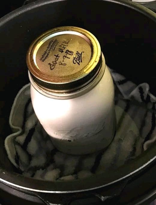 Some pressure or insta pots with a slow cooker or "warm" setting may be used. (Of course, so will a regular slow cooker.)