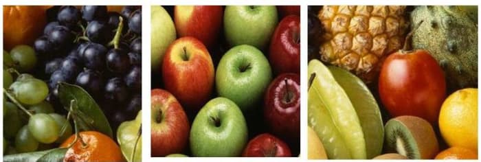 La fruta fresca es un nutritivo alimento para el desayuno o un tentempié de bajo contenido en kilojulios y suele aportar la tan necesaria fibra dietética.