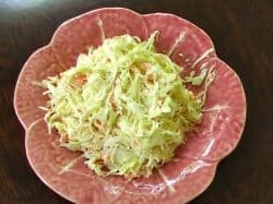 Serve coleslaw in majolica serving pieces that look like cabbage!