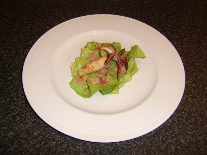 Pan-fried calamari (squid) on a bacon-and-lettuce salad is just one of the recipes you will find on this page.