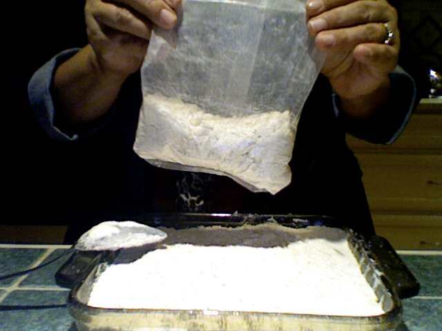 I only needed about half of the bag. Roll the edges of the tops down and store in a ziploc baggie for future use. I might add it to my pancake or waffle mix in the near future.