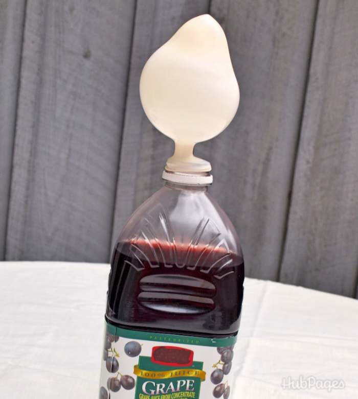 The wine after a few weeks