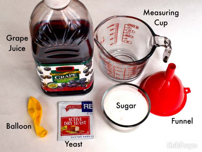 Make delicious wine at home with these common and easily found ingredients. 