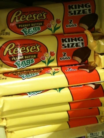 I used to stock up on these during Easter. Now that I've learned how to make my own Reese's Pieces candy, I definitely don't miss the unhealthy ingredients!