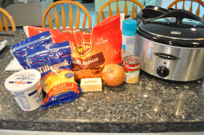 This recipe will serve a large group of people. If you want to make it for just your family, cut the recipe in half. In addition, if you find your potatoes are not creamy enough, feel free to add another can of soup. I only used one.