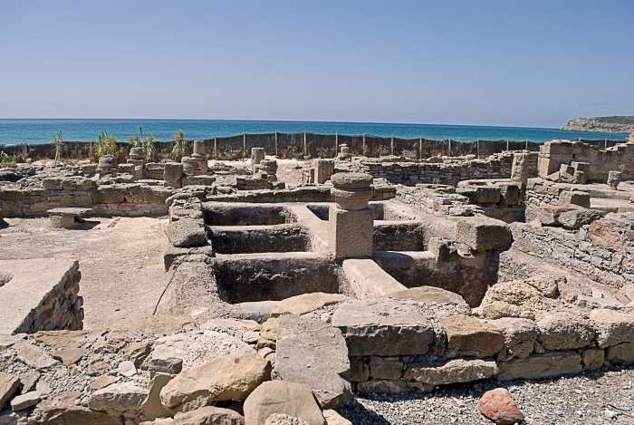These are the remains of an ancient garum factory in Spain. Like Worcestershire sauce today, garum was a fermented fish sauce.