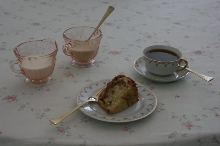 Pecan Spice Coffee Cake: This coffee cake makes a wonderful addition to any special meal, and is also good on its own with a fresh cup of coffee.