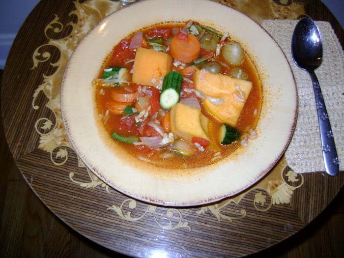 Your soup is ready. Packed full of nutritious, delicious vegetables to keep you healthy.
