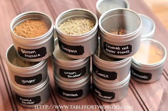 Chalkboard label jars