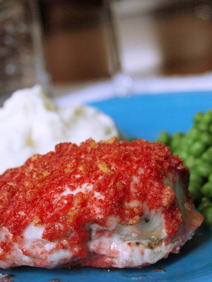 Baked Chicken With Flamin' Hot Cheetos and Ranch Dressing Recipe