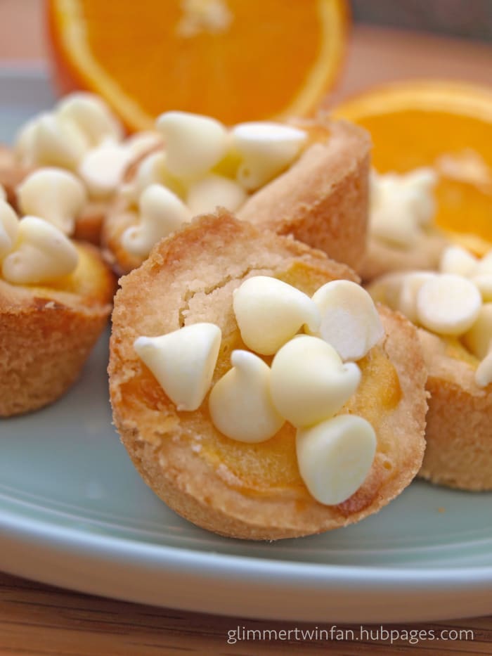 You can't go wrong with these white chocolate orange tassies or cookie cups. They are absolutely delicious!