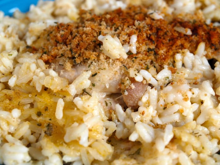 Chicken and rice casserole is the ultimate comfort food. Long grain white rice is what I like to use when I make casseroles.