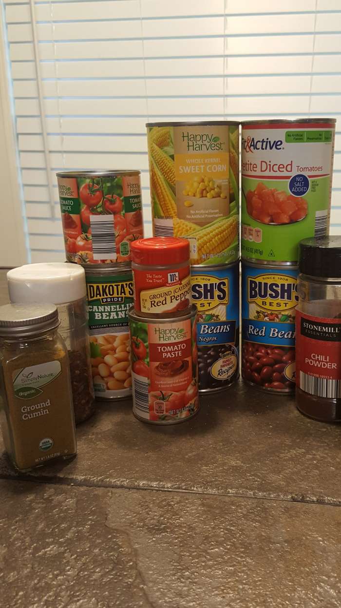 The last time I made this, I set the dry ingredients (minus the black pepper, oops) out on the kitchen island so that I could update my photos. After seeing all the cans and spices, my husband asked me if I was cleaning out the pantry.