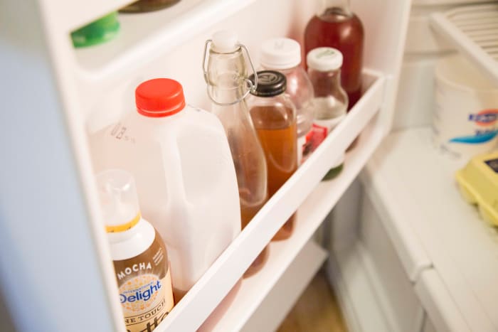 This older picture shows you the strange assortment we started out using - including plastic milk jugs. Gross.