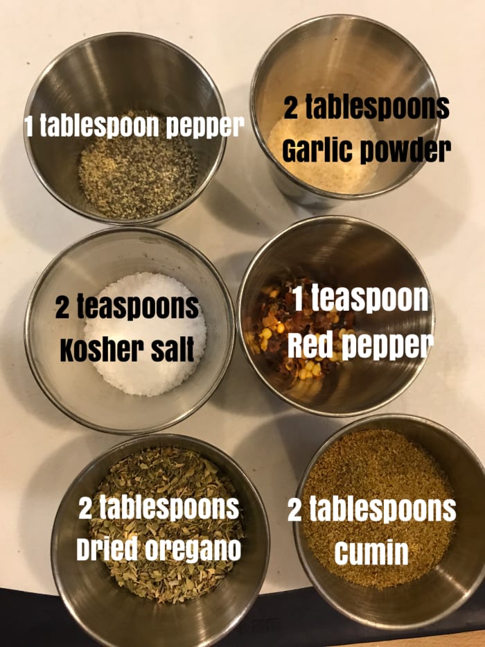 The spices for black bean soup are simple, and each one brings a unique element to the dish. But it's easy—just dump them in!