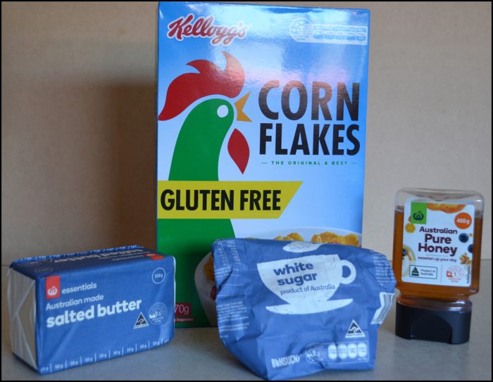 Honey Joy Biscuit ingredients. Kelloggs and the Kelloggs Trade Mark belong exclusively to the Kelloggs Company.