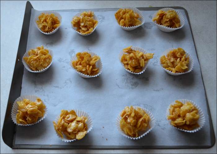 Honey Joy biscuits all mixed ready to go in the oven at 150C - 300F.