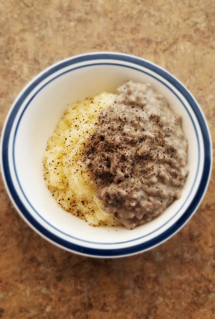 A generous amount on a cold winter day. This is the perfect comfort meal and the best part is that it's so simple to make!