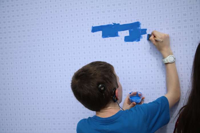 In addition to amazing food kiosk options, each season at Epcot brings special opportunities. Guests are able to participate in mural paintings during the Festival of the Arts.
