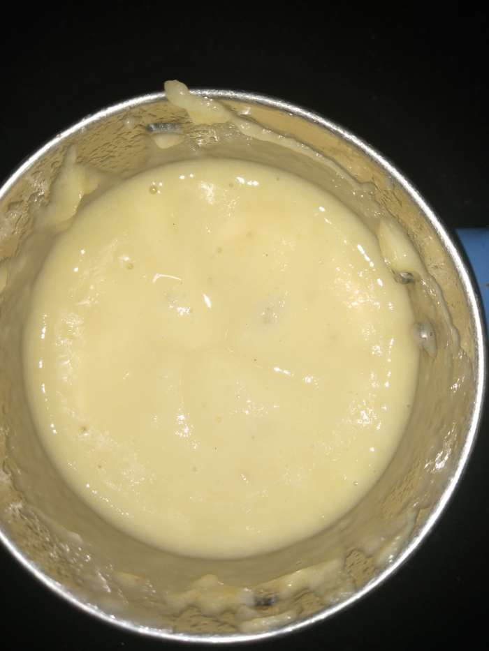 Grind to paste. If some chunks of fruits remain, no problem. Small chunks of fruits will enhance the texture of the dosa.