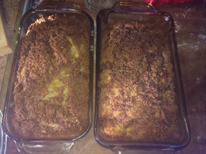 I even have difficulty getting my pumpkin crumble breads loose if I forget to grease the pans.