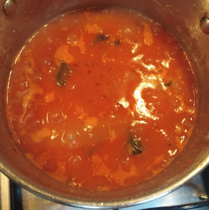 Mix and cook for 5-10 minutes over medium heat. Stir in between. Adjust salt. Add more water if required. Switch off the heat.