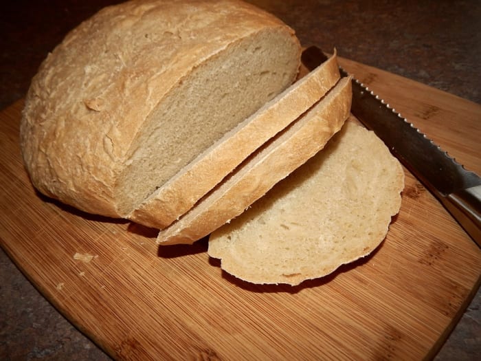 Sourdough bread goes perfectly with sweet humita as it can be used to soak up the savory sweet humita sauce.