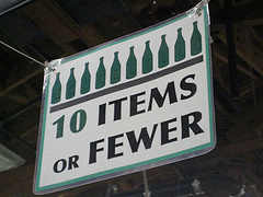 Even on food labels, we see "less calories" when it's actually "fewer" calories. If we can count an item, it's "fewer," as in "10 Items or Fewer."