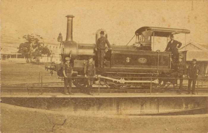 A Yorkshire Tank during the early Meiji Era. Early Japanese Railways 1853-1914: Engineering Triumphs That Transformed Meiji-era Japan by Dan Free, Tuttle Publishing, ISBN 978-4-8053-1006-9, www.tuttlepublishing.com, 1-800-526-2778.