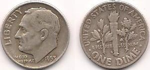 FDR's image has been on the dime since his death in 1945, to commemorate the millions raised by the March of Dimes campaigns for polio research and treatment.