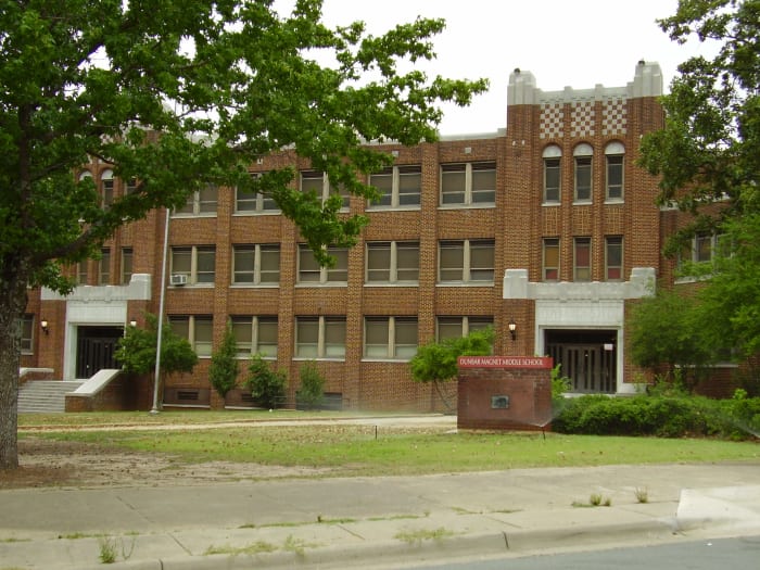 Dunbar Gifted & Talented Education International Studies Magnet Middle School, a magnet middle school for students in grades 6 through 8, Little Rock, Arkansas.