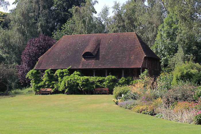 The Pavilion Garden. This old pavilion - believe it or not - once featured in an episode of 'Doctor Who'. Though in 'The Androids of Tara', the Pavilion isn't at Leeds Castle - it is on an alien planet!