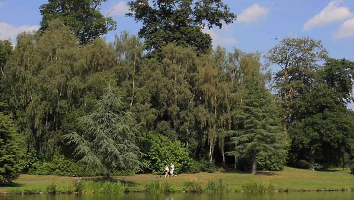 A couple strolling in the park. Many who live in the vicinity will buy an annual pass just to visit the grounds for a day out in attractive scenery
