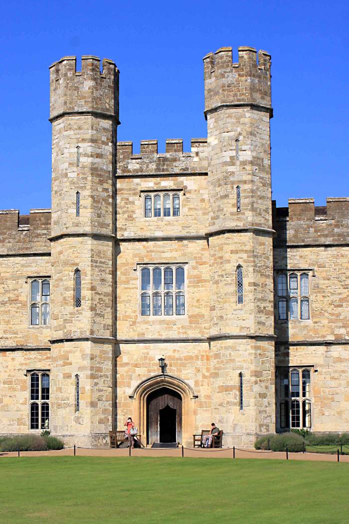Much of the main castle was rebuilt in the 1820s including this impressive facade, creating the 'New Castle'