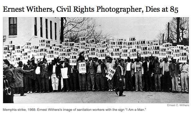 Ernest C. Withers, Sr. documented the Civil Rights Movement and over one million photos of historic significance in his life time.