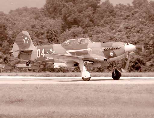 Near the end of the Second World War, the Yak-9 was the first Soviet fighter aircraft to shoot down a Messerschmitt Me262 jet.
